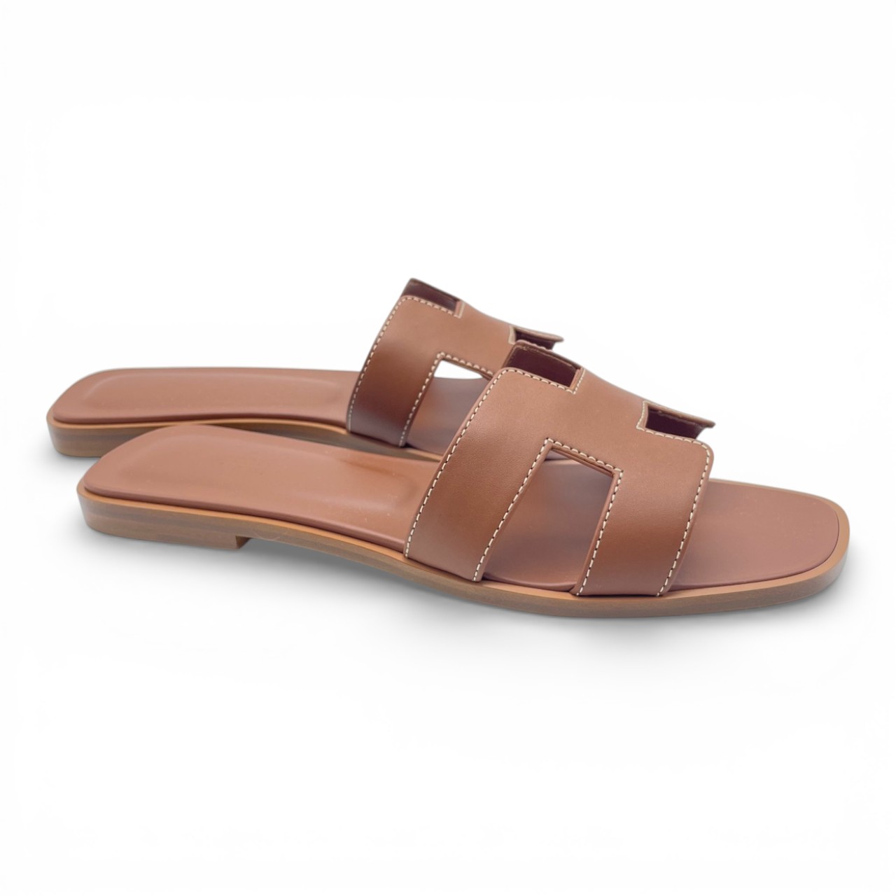 【美品】Hermès オラン　ゴールド　38 エルメス オラン サンダル 38 ゴールド ボックスカーフ 24cm ｜ 商品