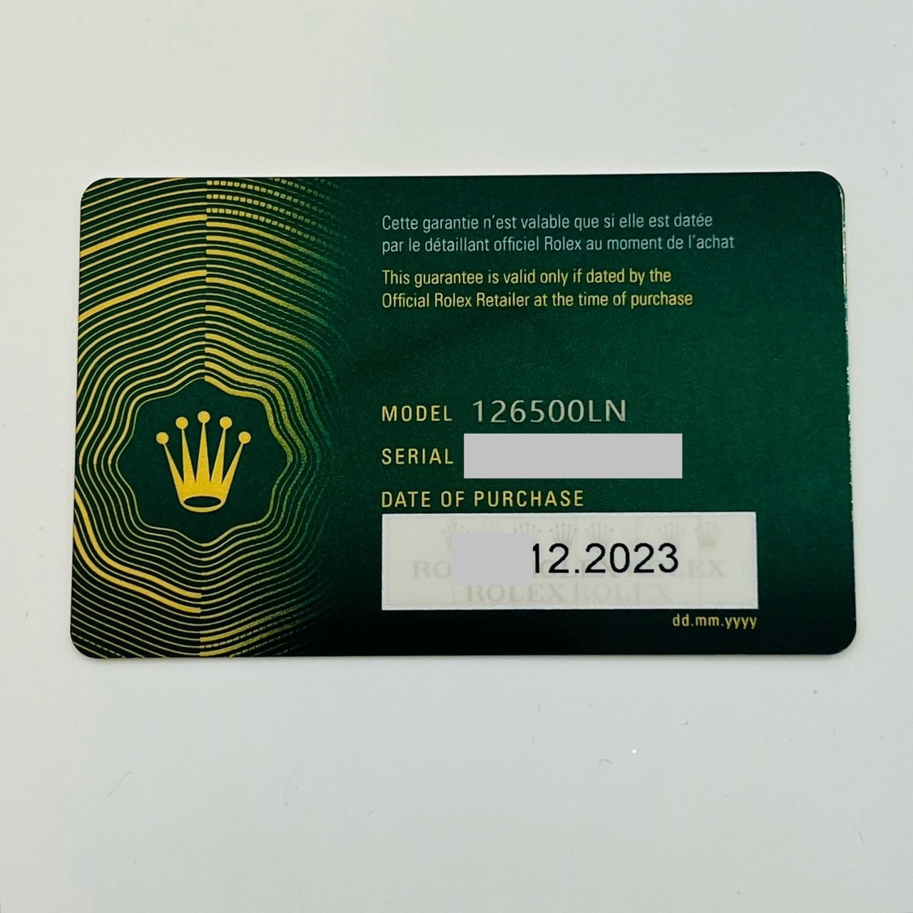 ��2023ǯ����ۥ���å��� �ǥ��ȥ� 126500LN  �֥�å� 40mm ���ƥ�쥹�������� �����������֥쥹