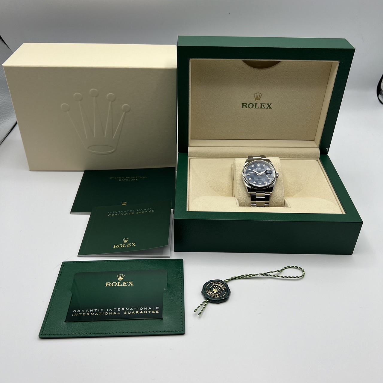 ����å��� �ǥ��ȥ��㥹�� 126234G �֥饤�ȥ֥롼 ���ƥ�쥹�ܥۥ磻�ȥ������ �����������֥쥹��å� 36mm