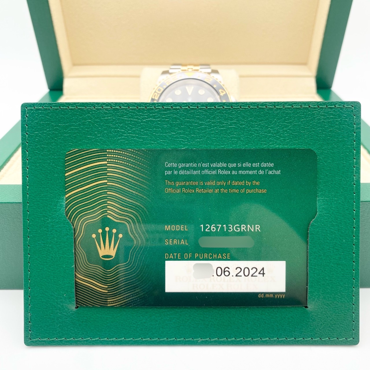 ����å��� GMT�ޥ�����II 126713GRNR �֥�å� ����ӥ꡼�֥쥹 40mm