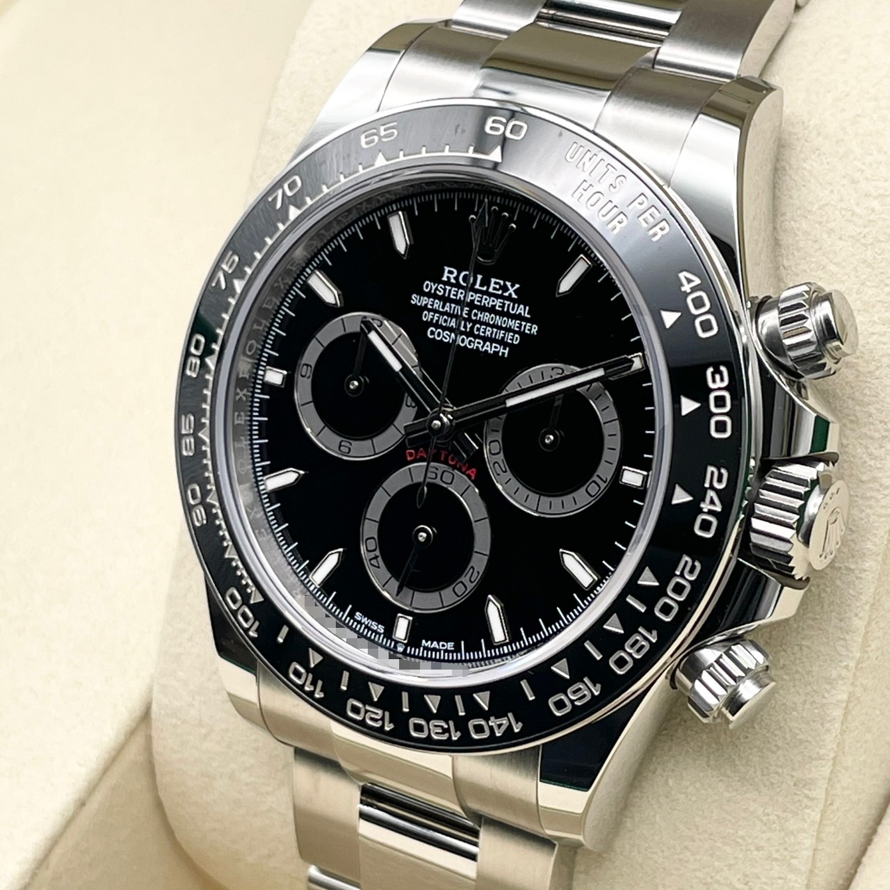 ���ݾڽ�����2026ǯ3��ۥ���å��� �ǥ��ȥ� 126500LN �֥�å� ���ƥ�쥹�������� 40mm