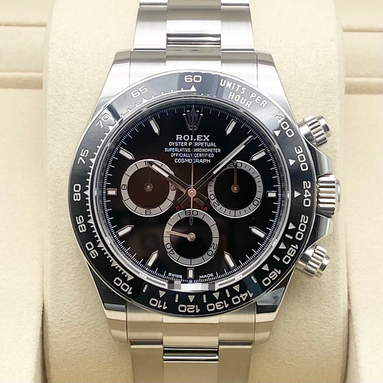 ��25ǯ8���顪�ۥ���å��� �ǥ��ȥ� 126500LN  �֥�å� ���ƥ�쥹�������� �����������֥쥹 40mm