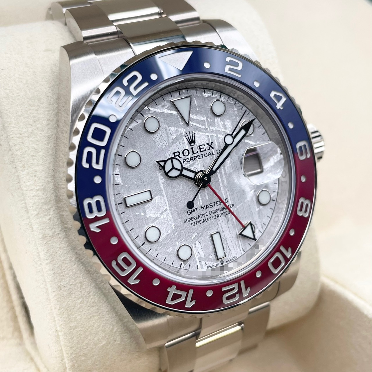 �ڴ��������ץ�ǥ롪�ۥ���å��� GMT�ޥ�����II 126719BLRO ��ƥ��饤�� �ۥ磻�ȥ������ 40mm