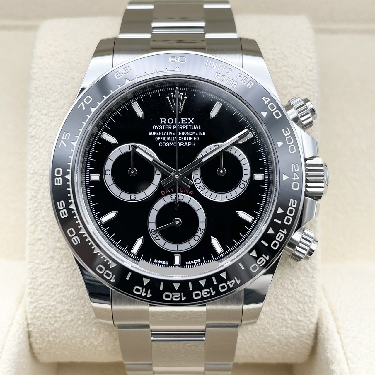 ����å��� �ǥ��ȥ� 126500LN  �֥�å� ���ƥ�쥹�������� �����������֥쥹 40mm
