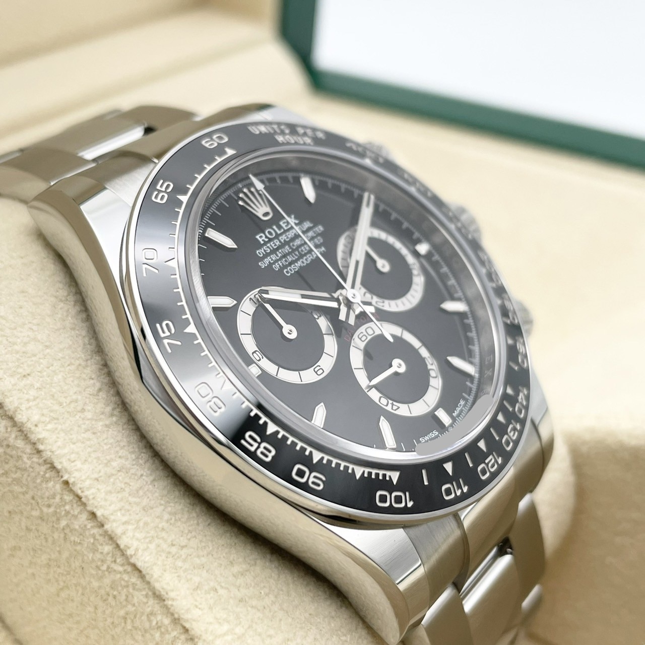 ����å��� �ǥ��ȥ� 126500LN  �֥�å� ���ƥ�쥹�������� �����������֥쥹 40mm
