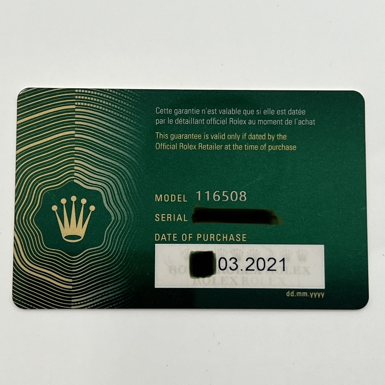 �ںǽ����ʡ��ۥ���å��� �ǥ��ȥ� 116508NG �֥�å�������8P������ �����������֥쥹��å� 40mm