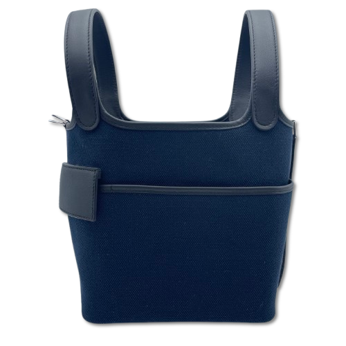 HERMES エルメス　ピコタンロックＭＭ22　P刻印　紺色　シルバー金具 HERMES エルメス ピコタンロックMM22 P刻印 紺色 シルバー金具