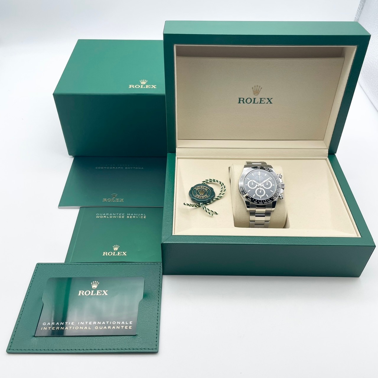 ���ݾڽ�����2025ǯ12��ۥ���å��� �ǥ��ȥ� 126500LN  �֥�å� ���ƥ�쥹�������� �����������֥쥹 40mm