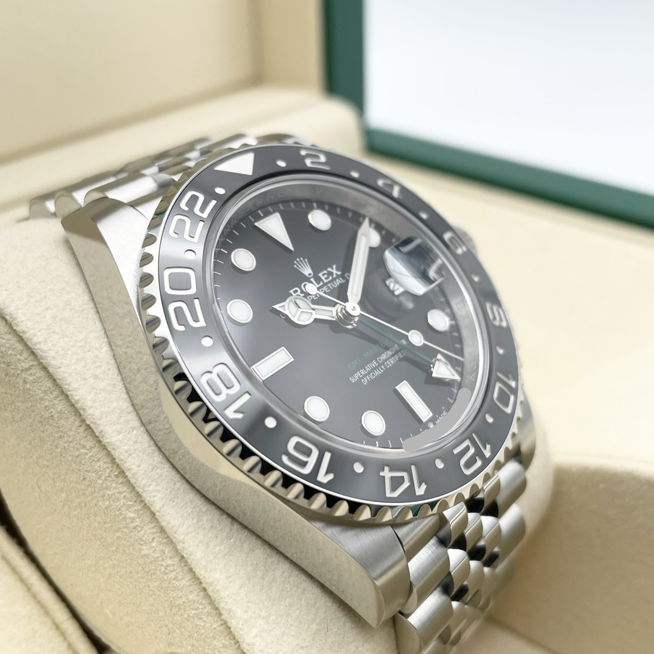 ����å��� GMT�ޥ�����II 126710GRNR �֥�å� ����ӥ꡼�֥쥹 40mm