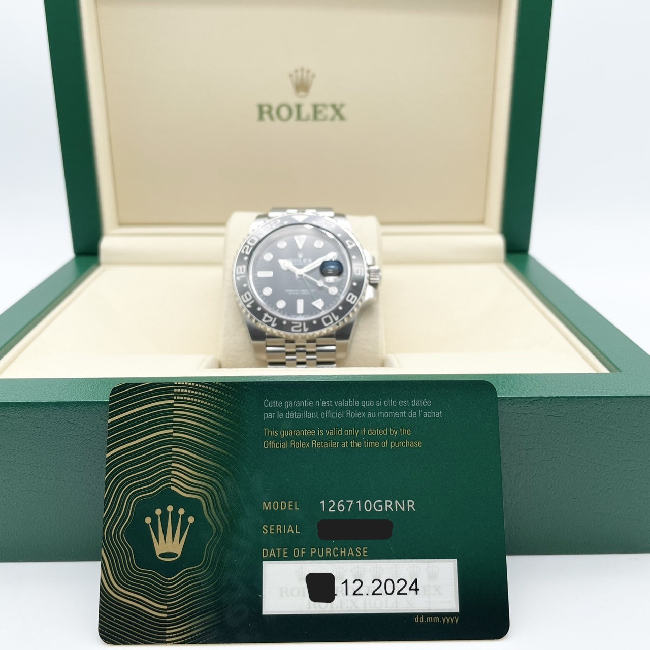 ����å��� GMT�ޥ�����II 126710GRNR �֥�å� ����ӥ꡼�֥쥹 40mm