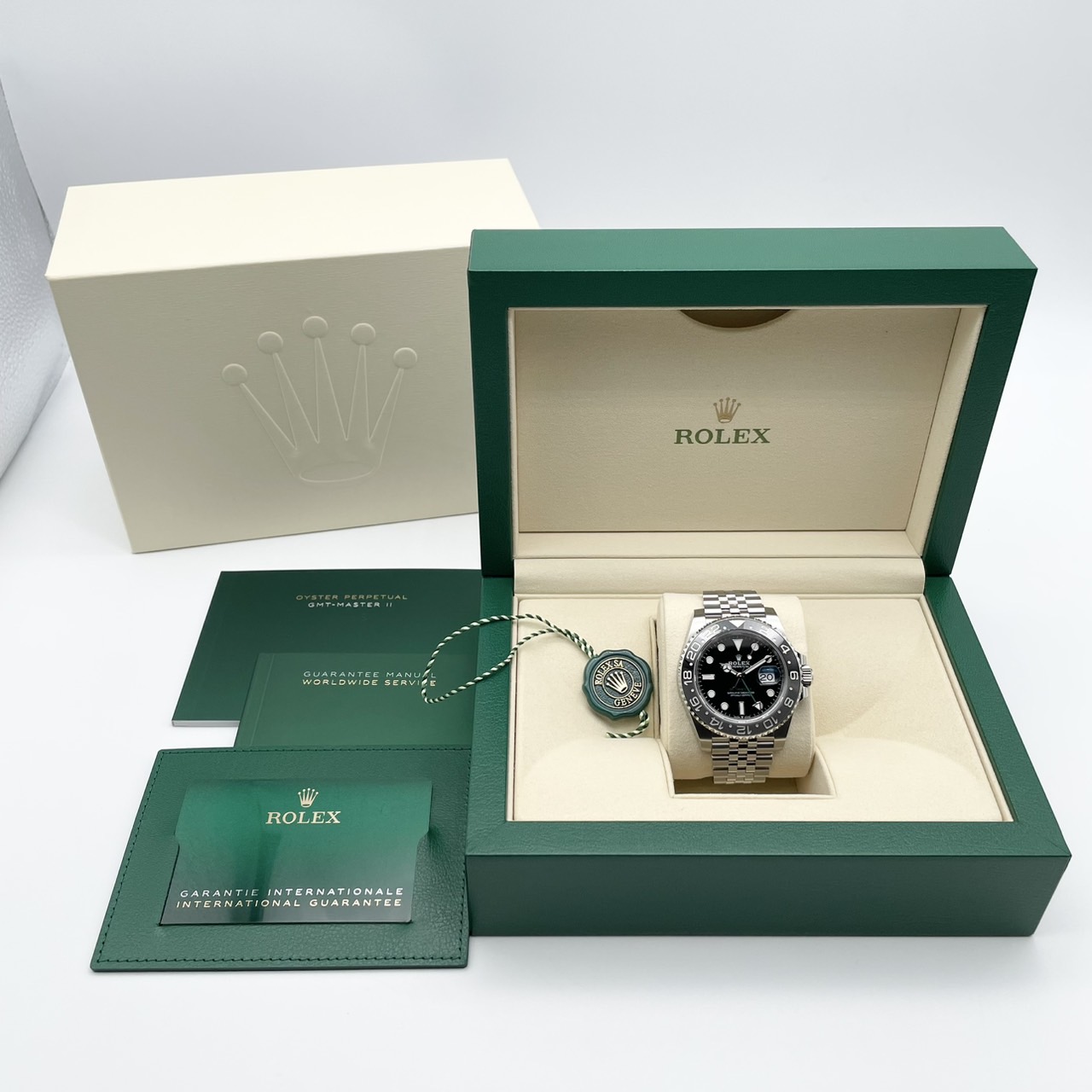 ����å��� GMT�ޥ�����II 126710GRNR �֥�å� ����ӥ꡼�֥쥹 40mm