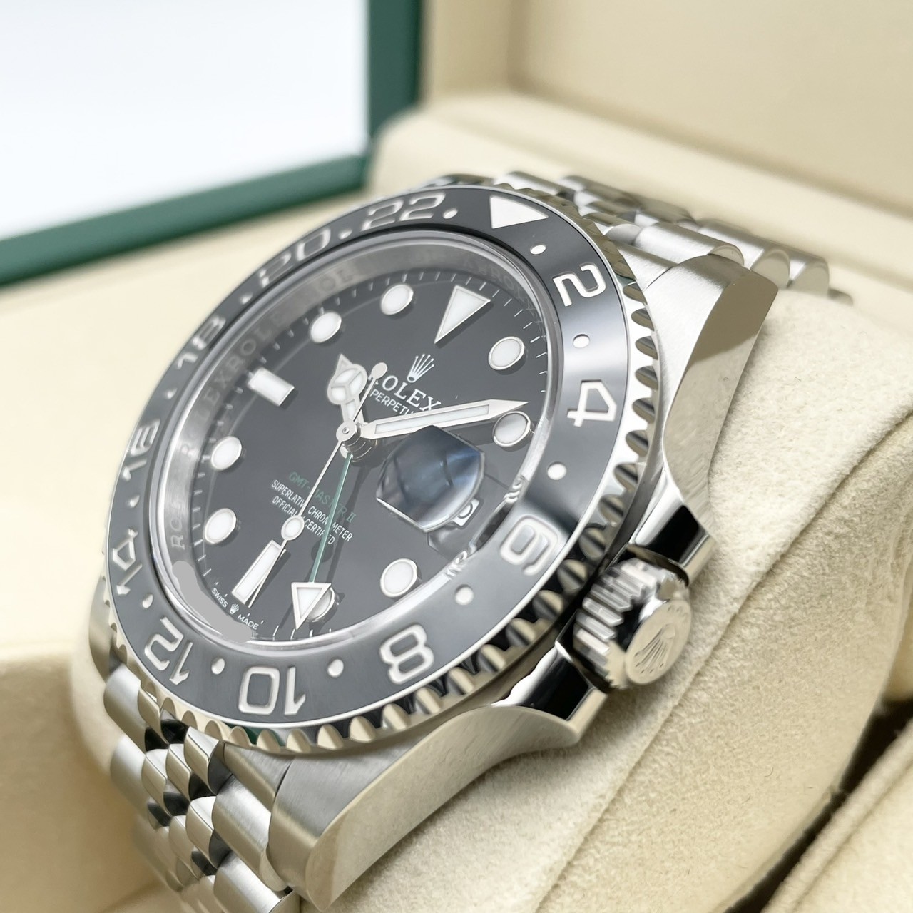 ����å��� GMT�ޥ�����II 126710GRNR �֥�å� ����ӥ꡼�֥쥹 40mm