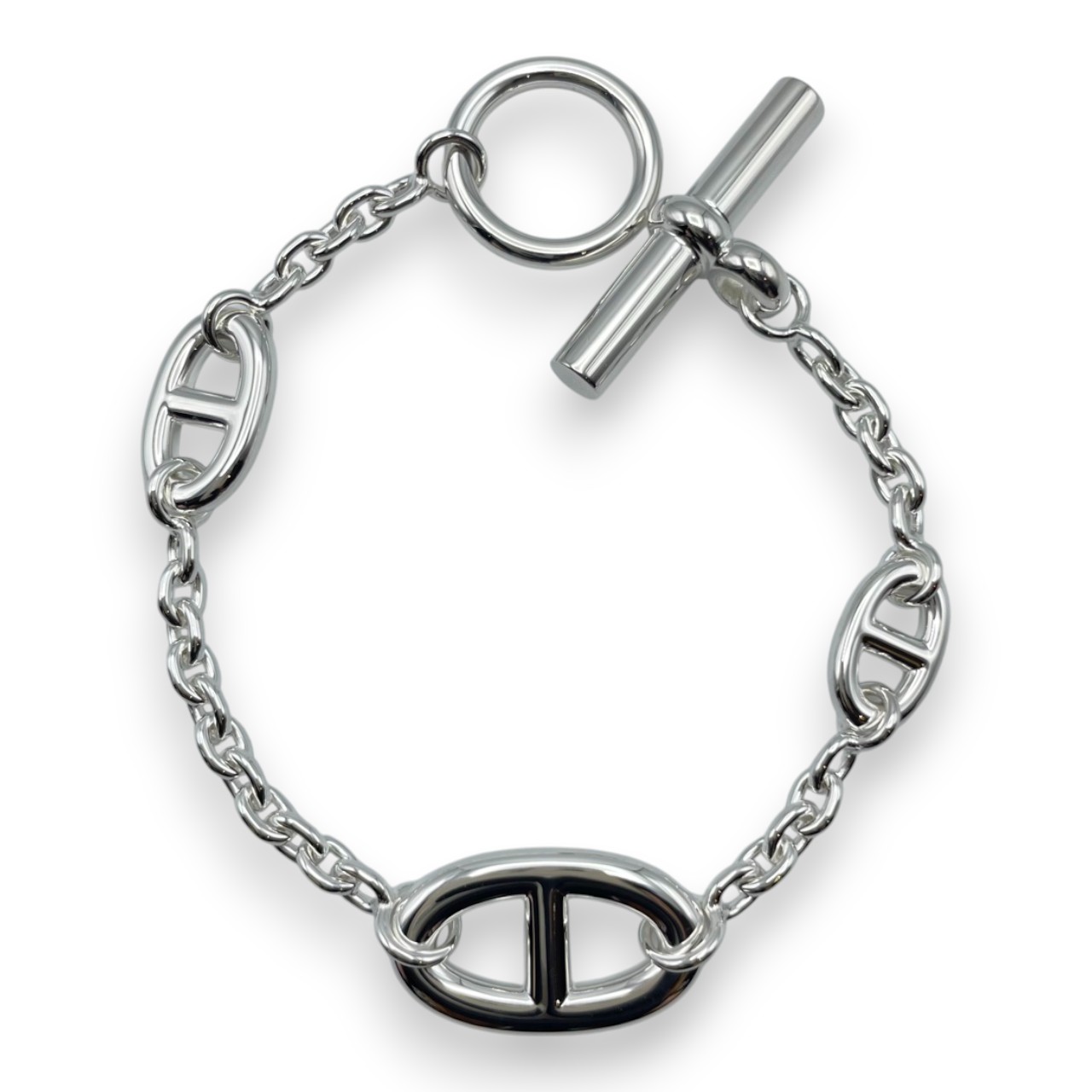 HERMES エルメス シルバー925 チェーン付きボールペン 傷多数有り