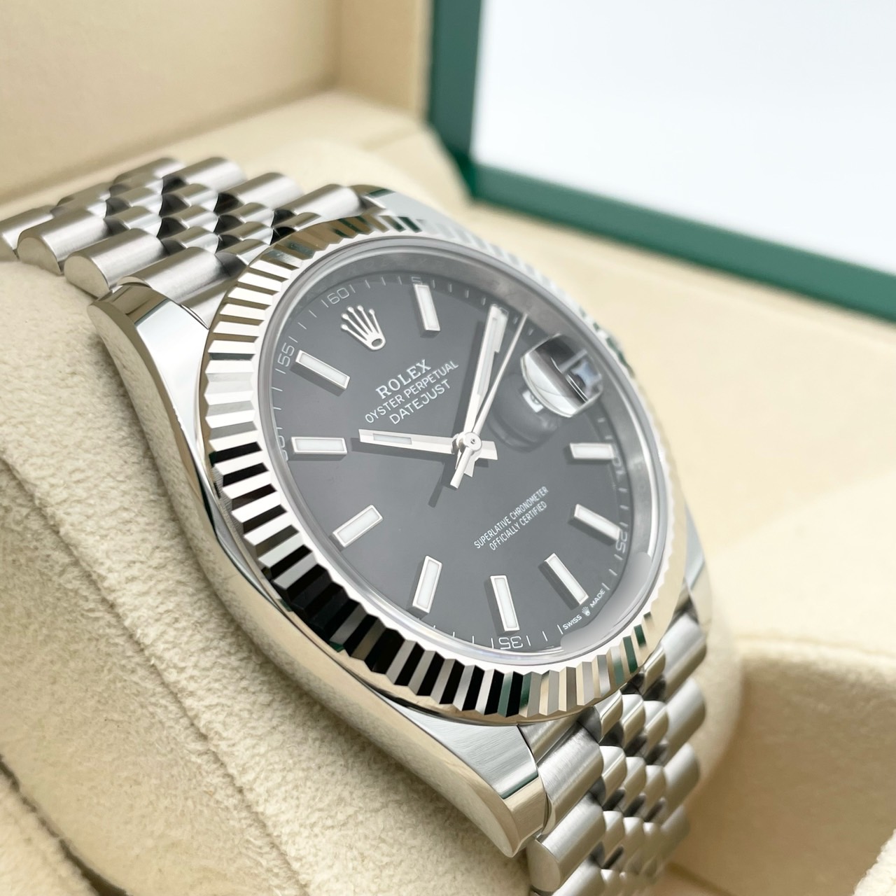 ����å��� �ǥ��ȥ��㥹�� 126334 �֥�å� ����ӥ꡼�֥쥹 41mm