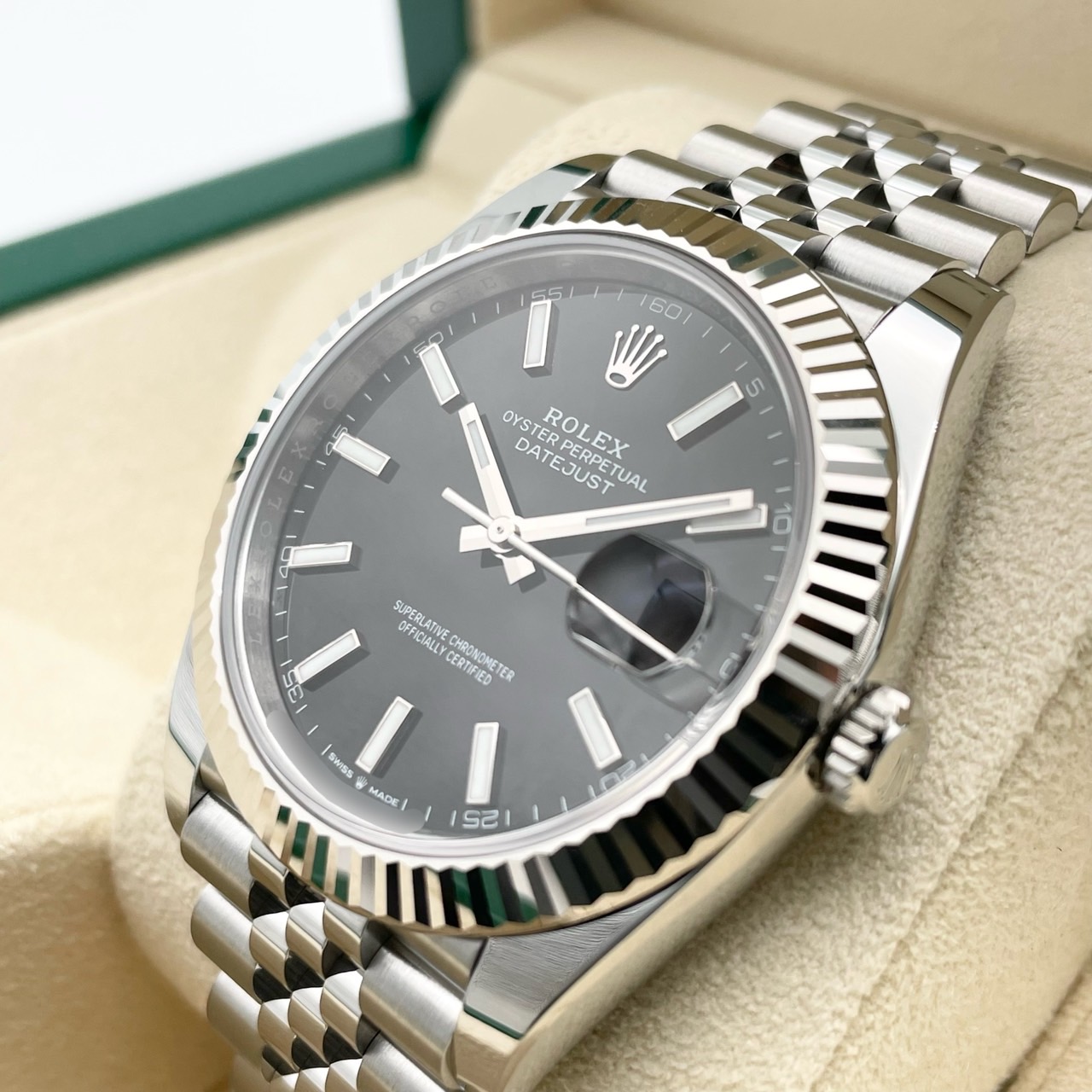 ����å��� �ǥ��ȥ��㥹�� 126334 �֥�å� ����ӥ꡼�֥쥹 41mm