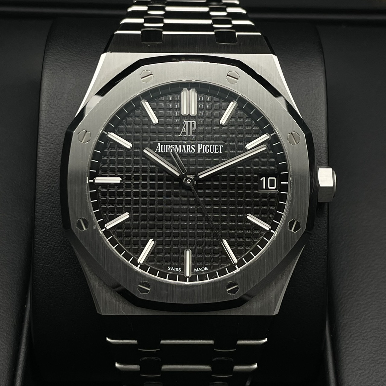 �����ǥޥԥ� ������륪���� 15500ST.OO.1220ST.03 �֥�å� 41mm