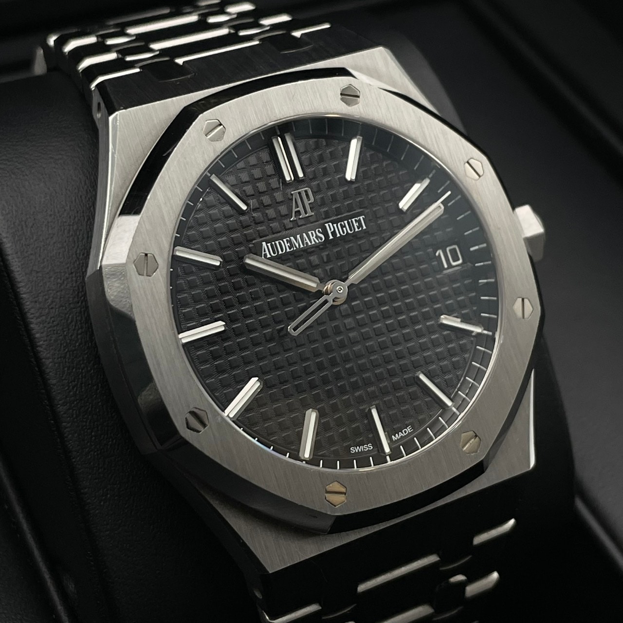 �����ǥޥԥ� ������륪���� 15500ST.OO.1220ST.03 �֥�å� 41mm