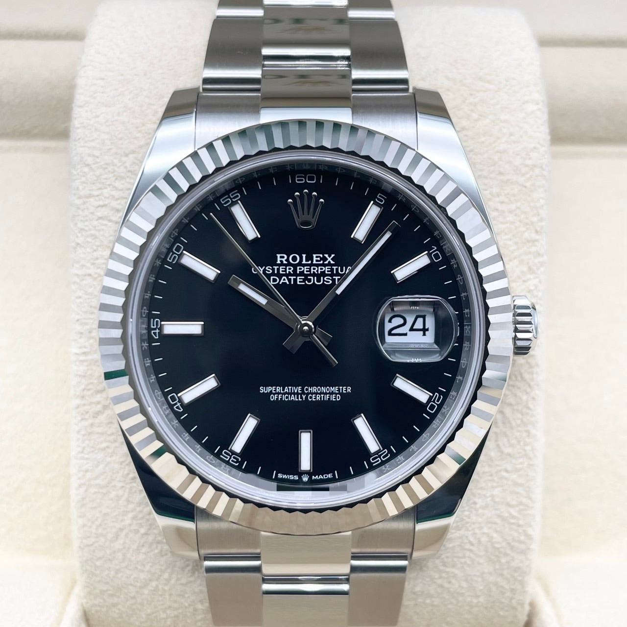 å ǥȥ㥹41 126334 ƥ쥹+ۥ磻ȥ ֥å ֥쥹å 41mm