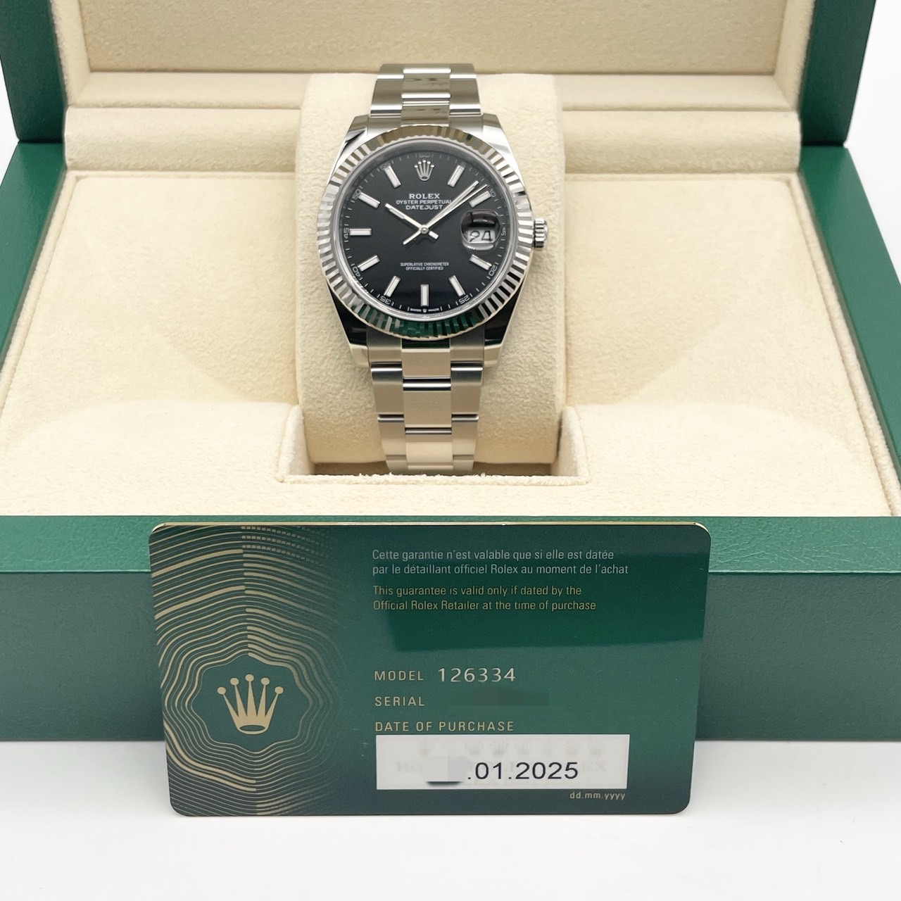 å ǥȥ㥹41 126334 ƥ쥹+ۥ磻ȥ ֥å ֥쥹å 41mm