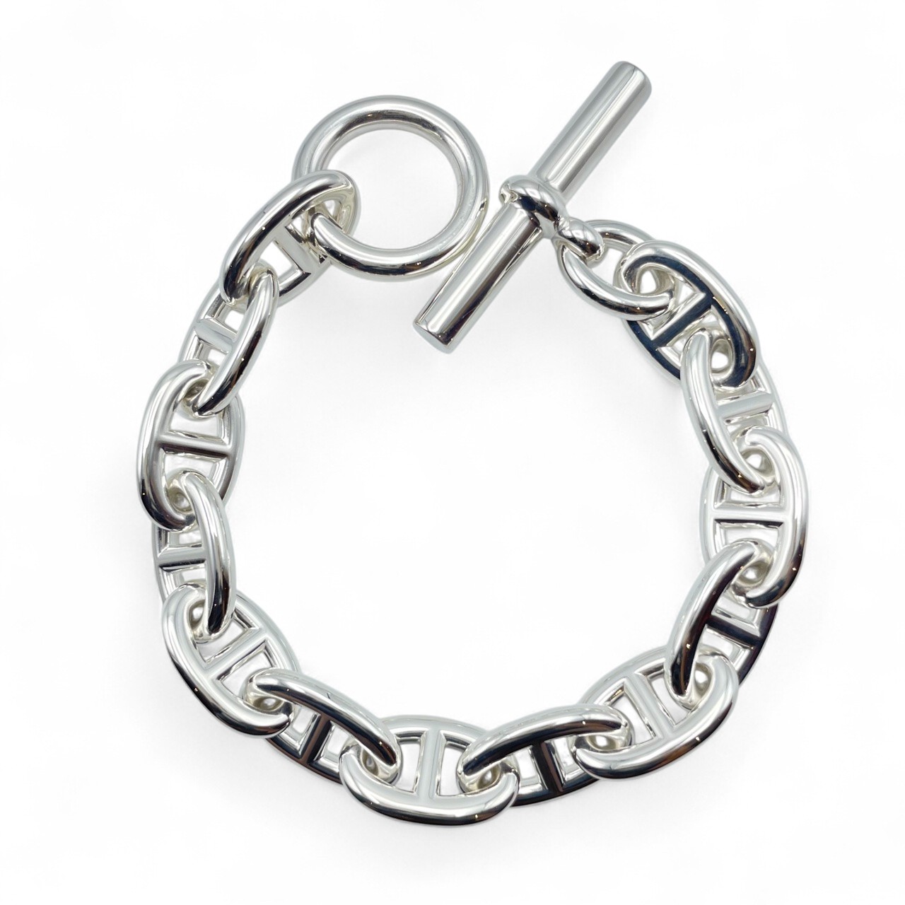 エルメス シェーヌ・ダンクル ブレスレット TGM シルバー925 13コマ 