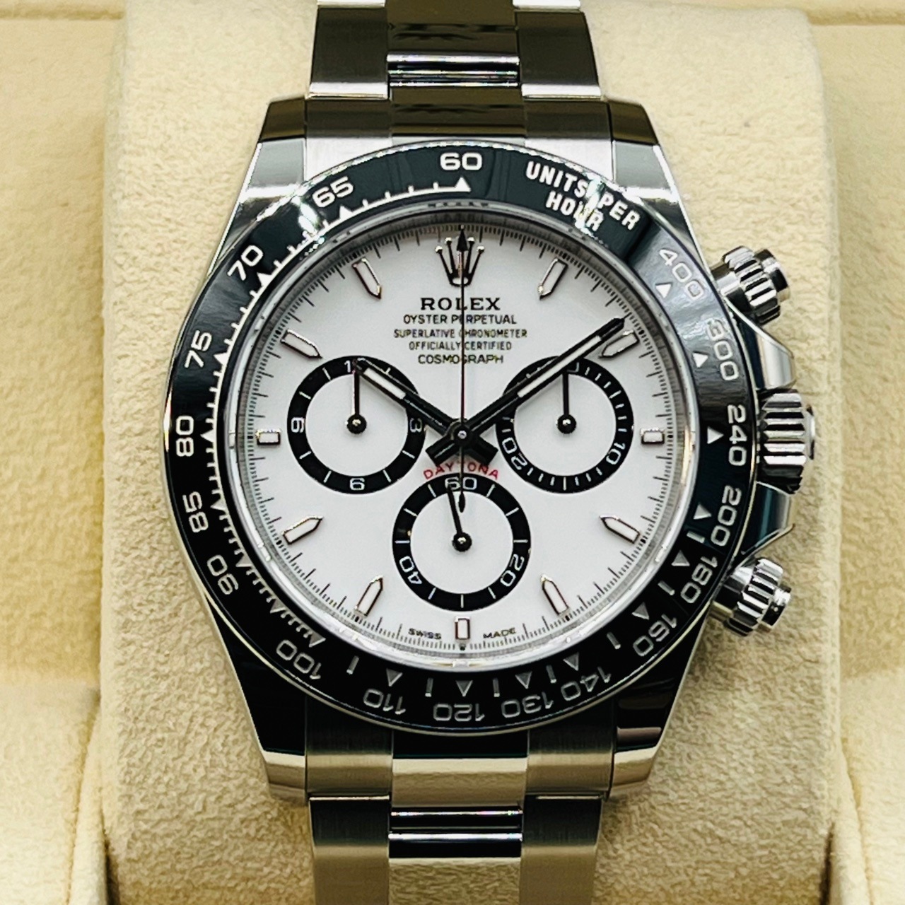 ��2023ǯ����ۥ���å��� �ǥ��ȥ� 126500LN  �ۥ磻�� 40mm ���ƥ�쥹�������� �����������֥쥹