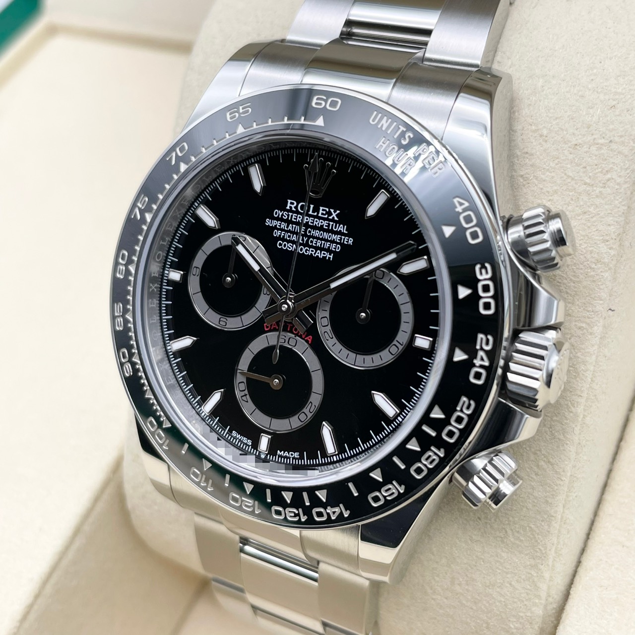 ���ݾڽ�����2026ǯ1��ۡ�̤�����ʥ�٥�ζ����ʡۥ���å��� �ǥ��ȥ� 126500LN �֥�å� ���ƥ�쥹�������� 40mm