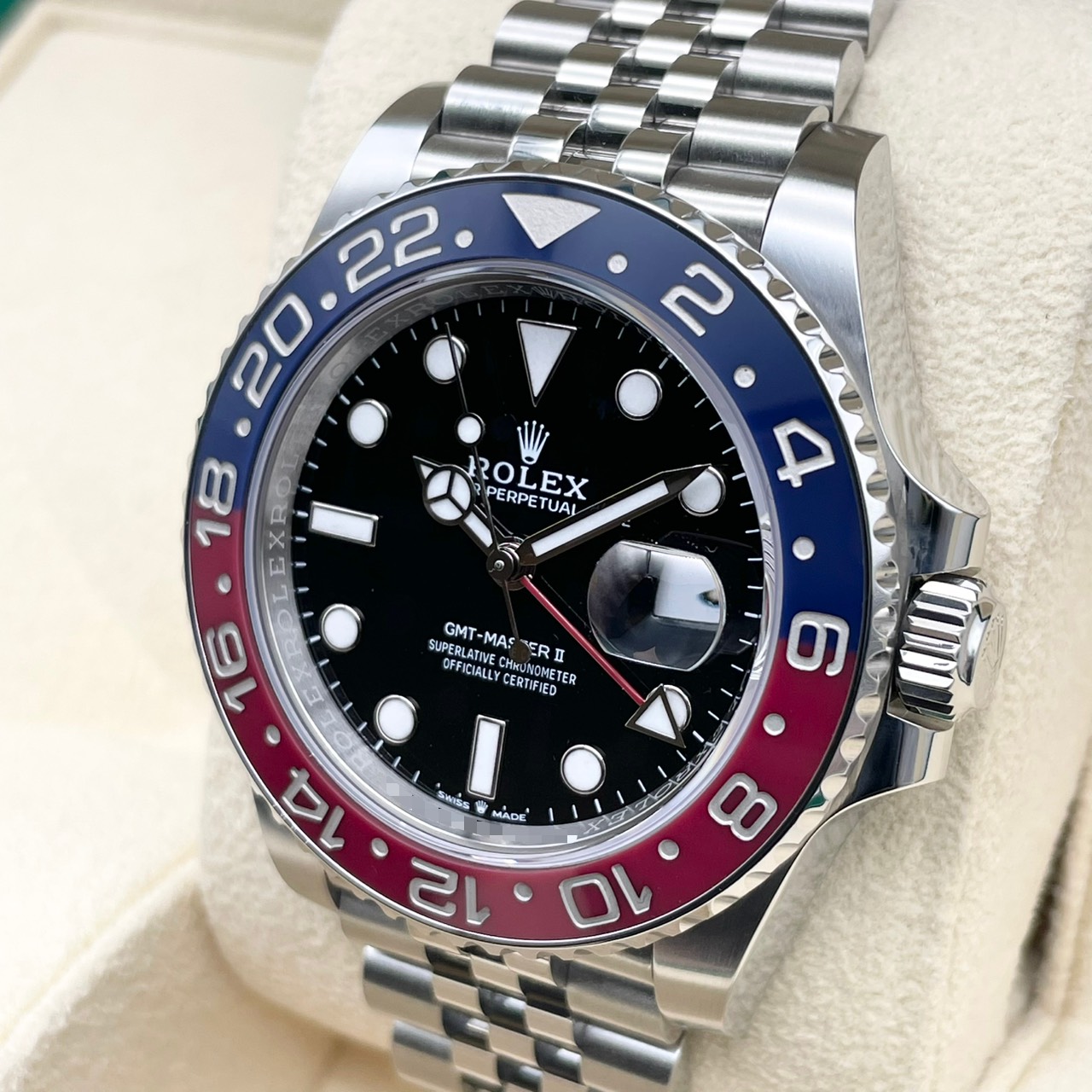 ����å��� GMT�ޥ�����II 126710BLRO �ڥץ� ���ƥ�쥹�������� �֥�å� 40mm