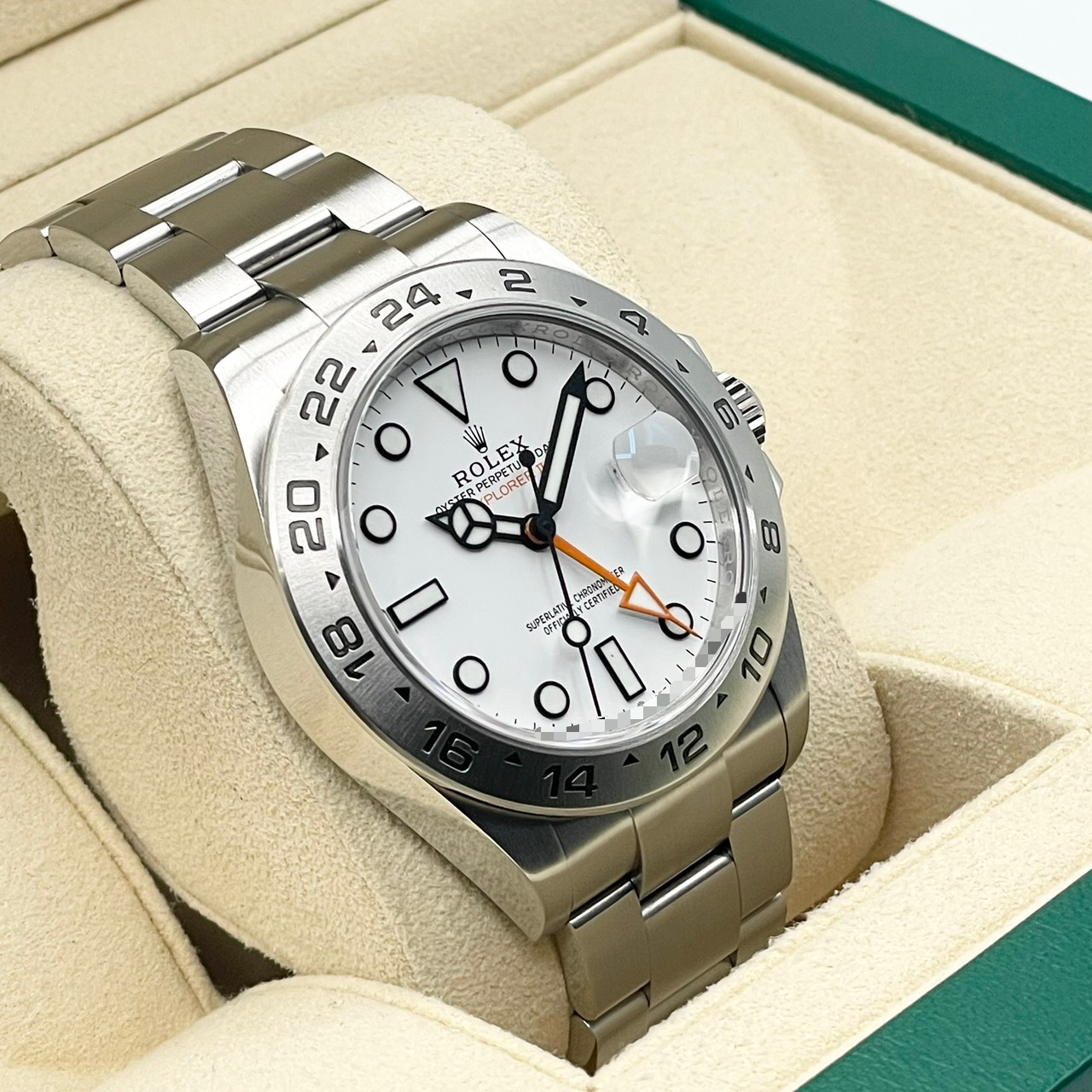����å��� �������ץ����顼II 226570 �ۥ磻�� ���ƥ�쥹�������� 42mm