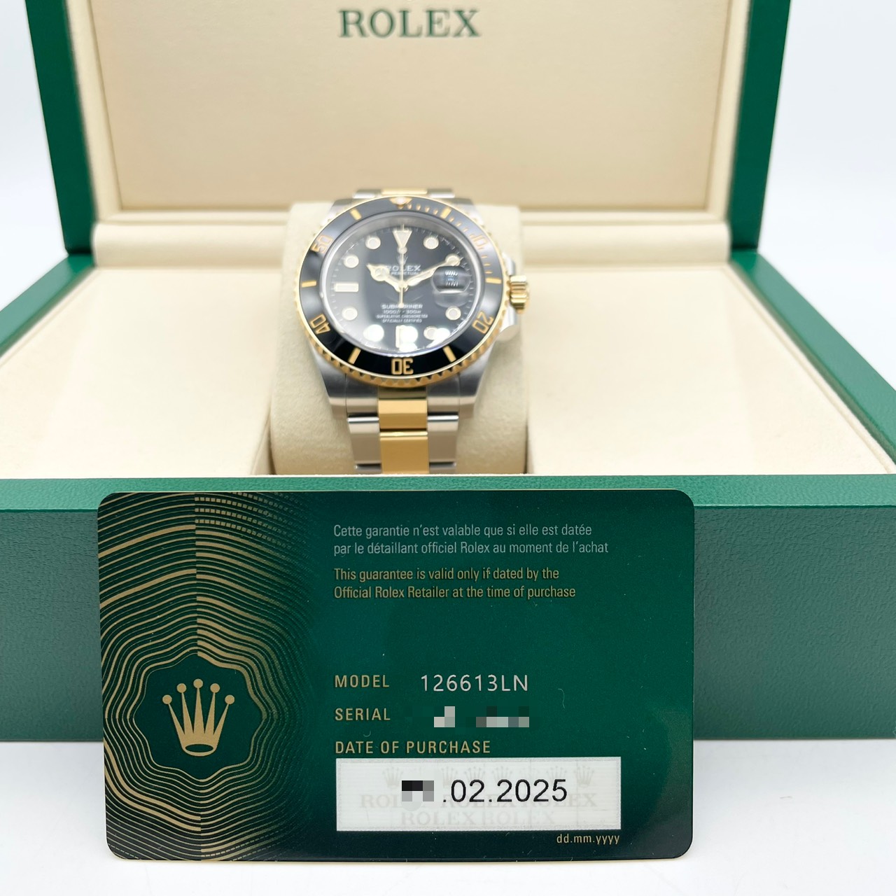 ��2025ǯ�ǽ��ץ饤�����ۥ���å��� ���֥ޥ꡼�ʡ��ǥ��� 126613LN �֥�å� 41mm