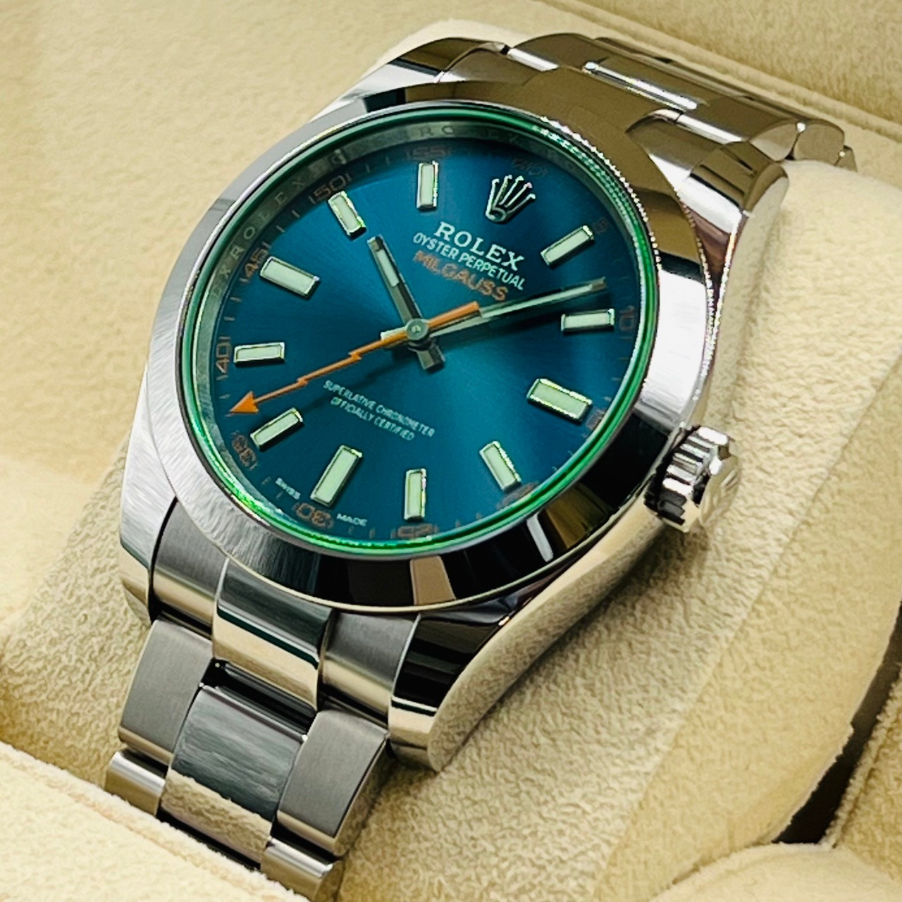 ����å��� �ߥ륬���� 116400GV Z�֥롼 40mm �����������֥쥹��å�