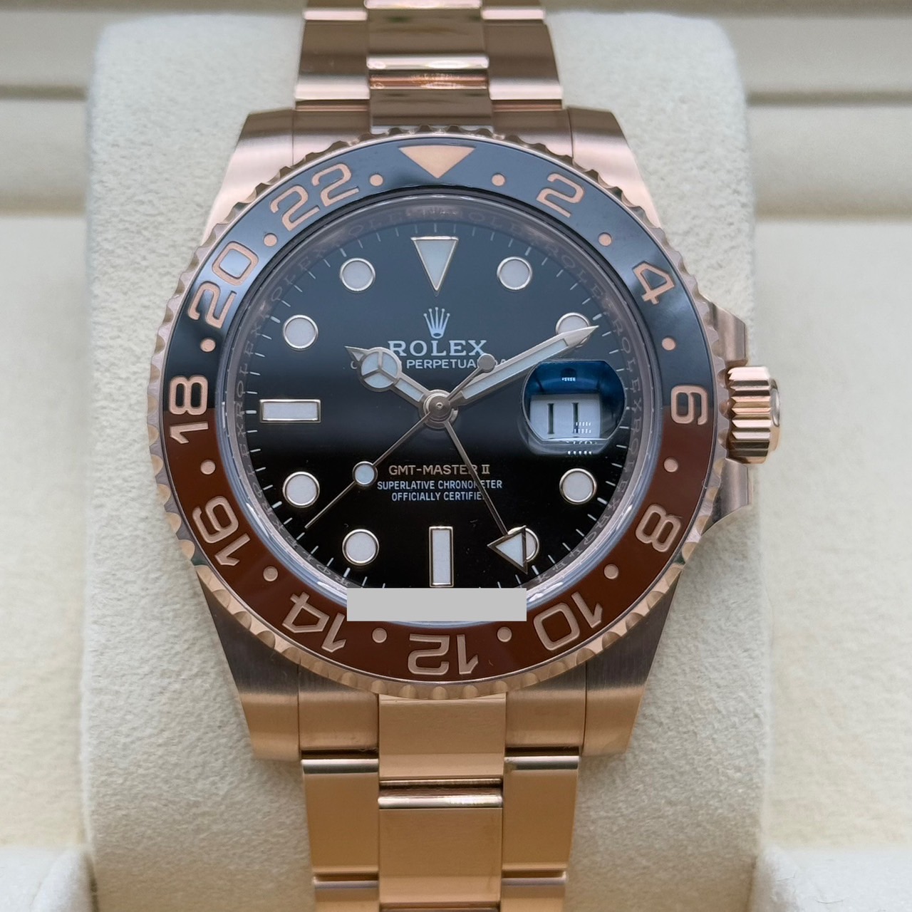 �ڤ��Ͳ����ò��ۥ���å��� GMT�ޥ�����II 126715CHNR �֥�å� 40mm