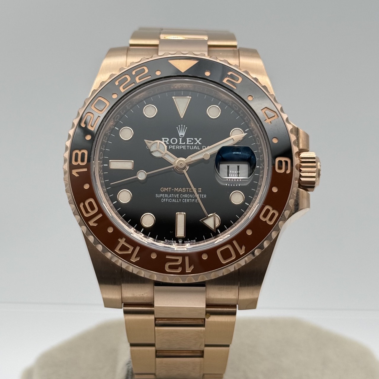 �ڤ��Ͳ����ò��ۥ���å��� GMT�ޥ�����II 126715CHNR �֥�å� 40mm