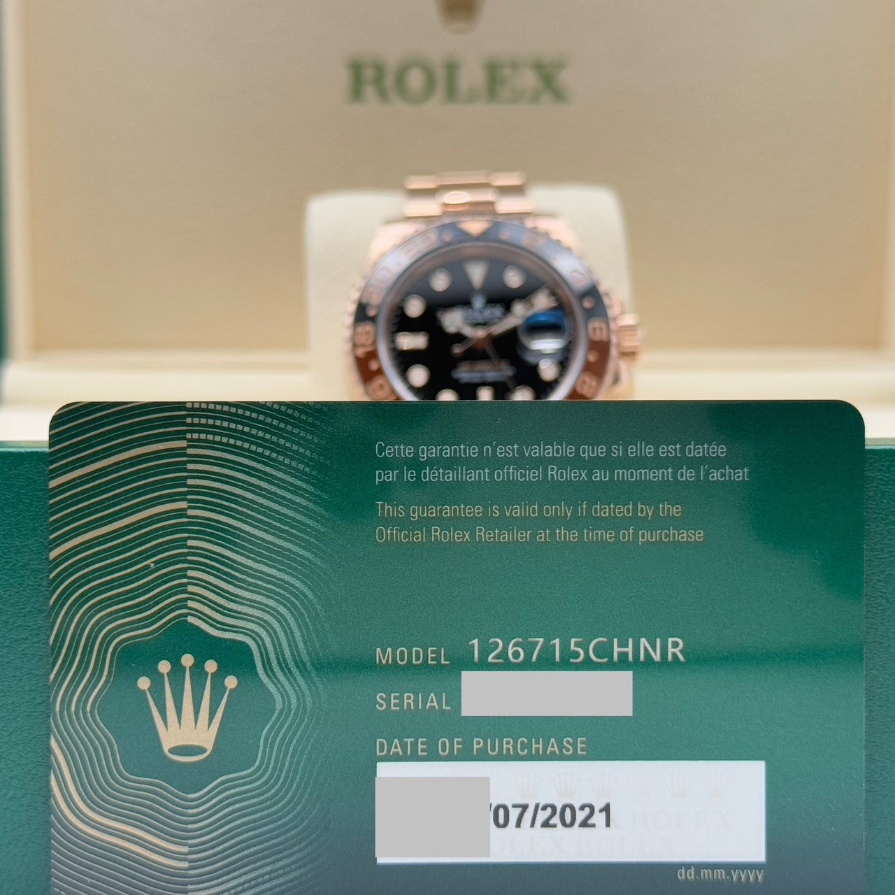 �ڤ��Ͳ����ò��ۥ���å��� GMT�ޥ�����II 126715CHNR �֥�å� 40mm