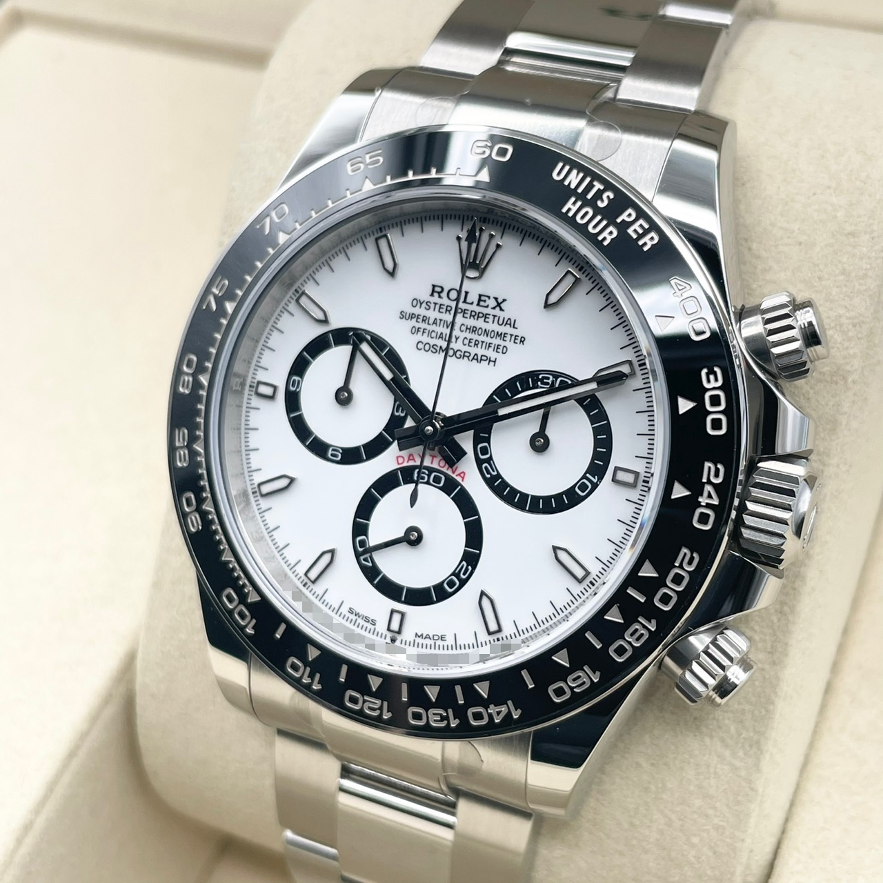 ���ݾڽ�����2026ǯ8��ۥ���å��� �ǥ��ȥ� 126500LN �ۥ磻�� ���ƥ�쥹�������� 40mm