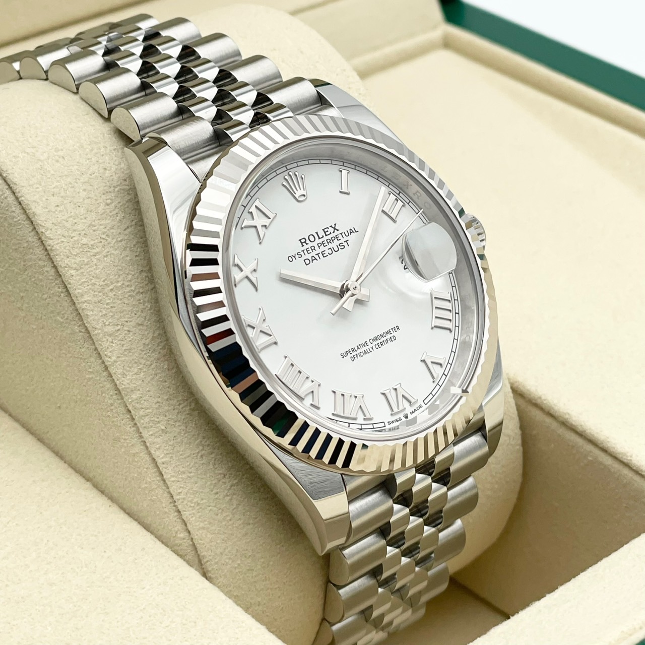 ����å��� �ǥ��ȥ��㥹�� 126334 �ۥ磻�ȥ����� ����ӥ꡼�֥쥹 41mm