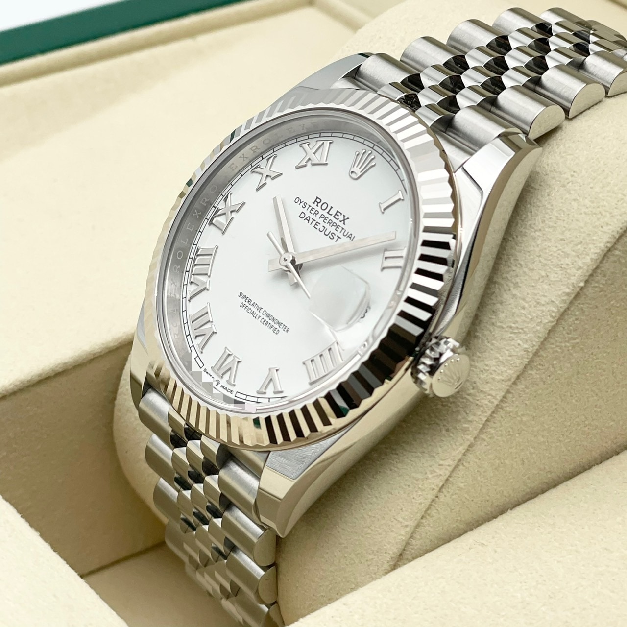 ����å��� �ǥ��ȥ��㥹�� 126334 �ۥ磻�ȥ����� ����ӥ꡼�֥쥹 41mm