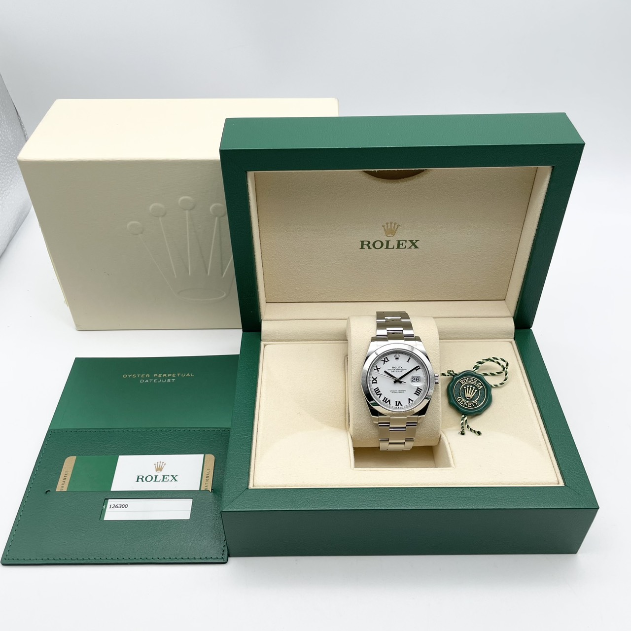 ����å��� �ǥ��ȥ��㥹�� 126300 �ۥ磻�ȥ����ޥ� �����������֥쥹��å� 41mm