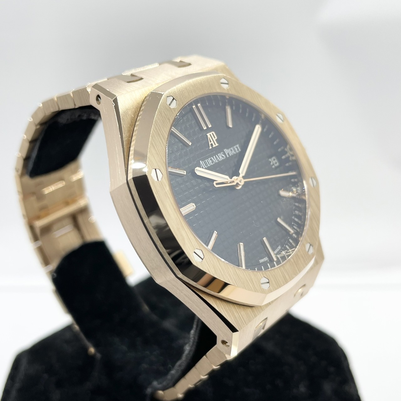 ���ǽ��ץ饤���������ǥޥԥ� ������륪���� �ԥ󥯥������ 15500OR.OO.1220OR.01 �֥�å� 41mm