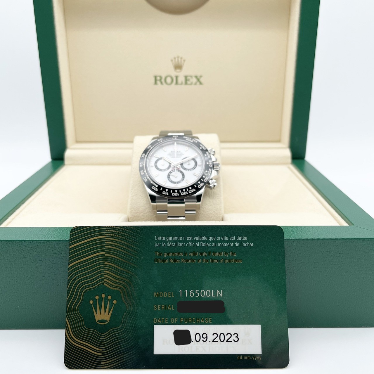 正規品　ロレックス　デイトナ　箱　ROLEX DAYTONA 116500 ロレックス デイトナ 新型セラミックベゼル 白 116500LN - GenTle