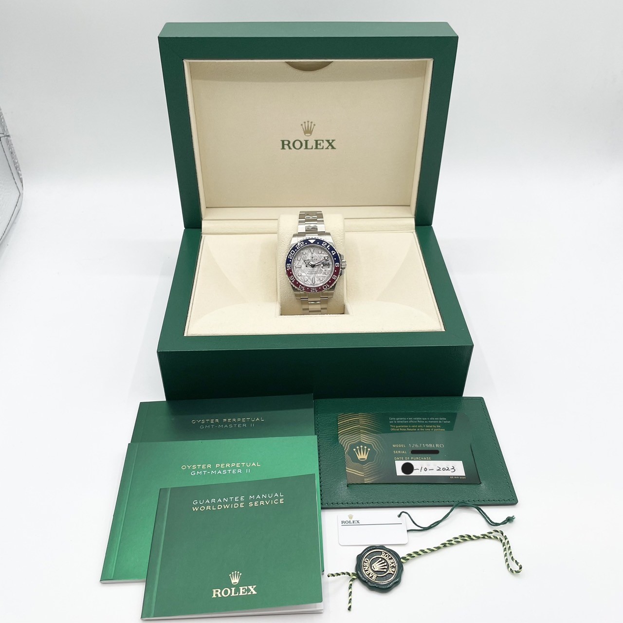 保護シール付き】ロレックス GMTマスターII 126719BLRO オイスター