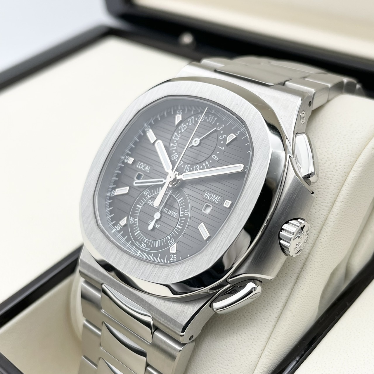 �ѥƥå��ե���å� �Ρ����饹 �ȥ�٥륿���� 5990/1A-001 �֥�å�����ǡ������ 40.5mm