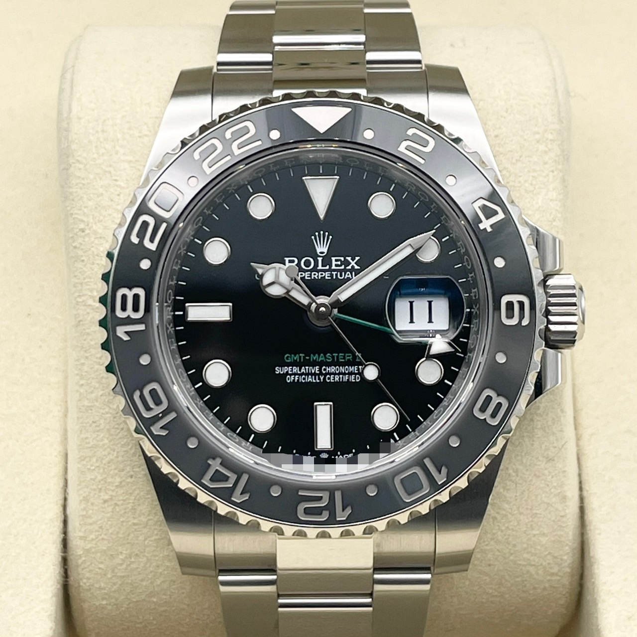 ����å��� GMT�ޥ�����II 126710GRNR �֥�å� �����������֥쥹 40mm