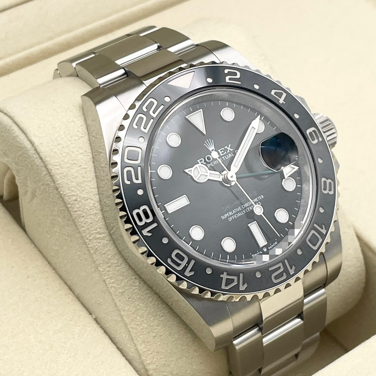 ����å��� GMT�ޥ�����II 126710GRNR �֥�å� �����������֥쥹 40mm