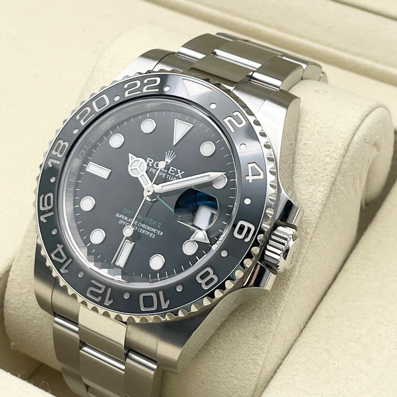 ����å��� GMT�ޥ�����II 126710GRNR �֥�å� �����������֥쥹 40mm