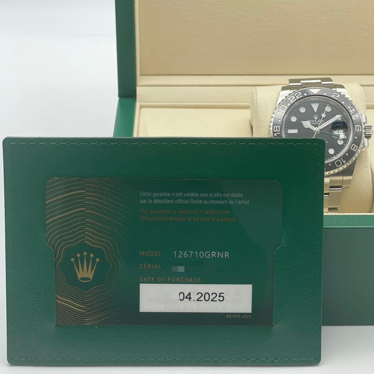 ����å��� GMT�ޥ�����II 126710GRNR �֥�å� �����������֥쥹 40mm