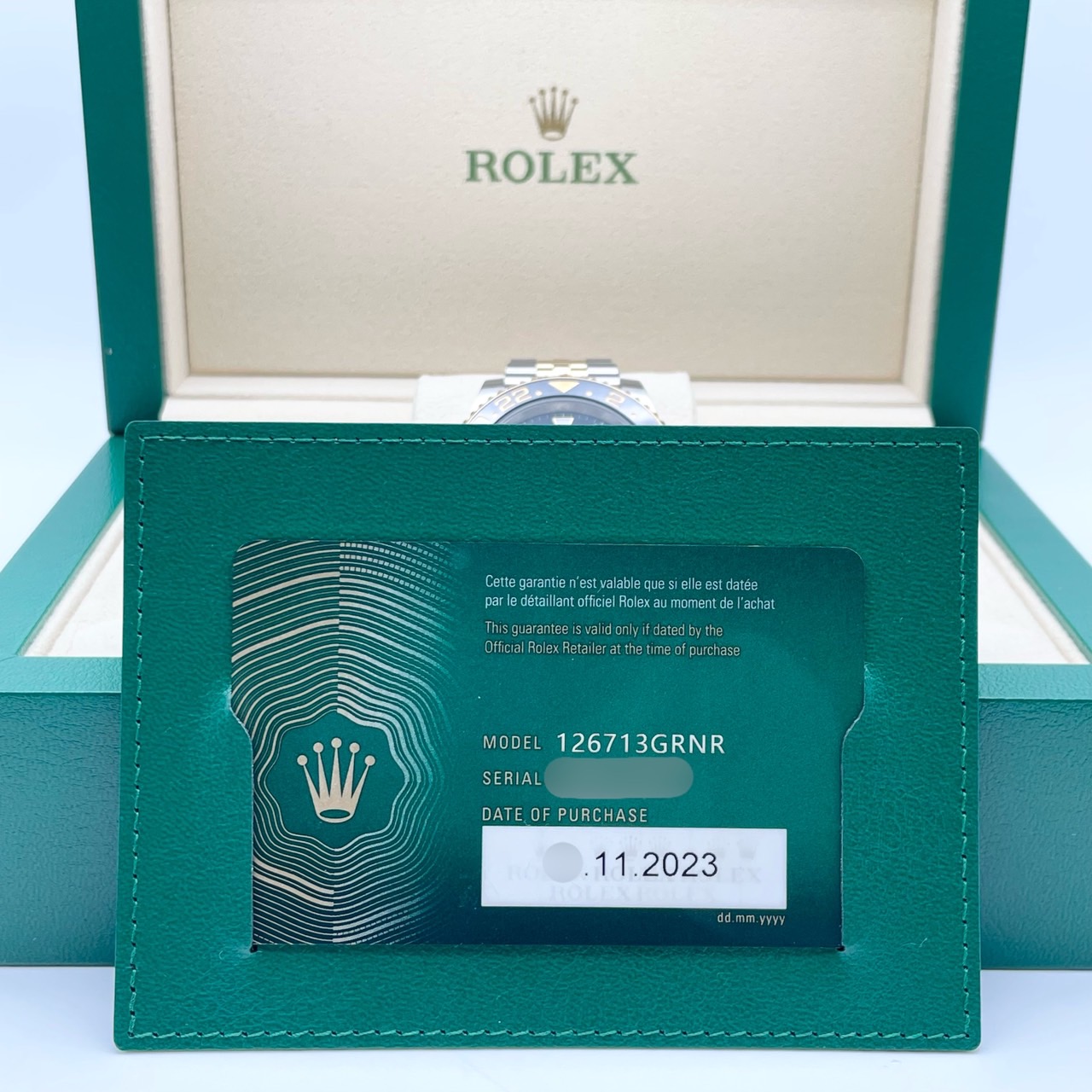 ����å��� GMT�ޥ�����II 126713GRNR �֥�å� ����ӥ꡼�֥쥹 40mm