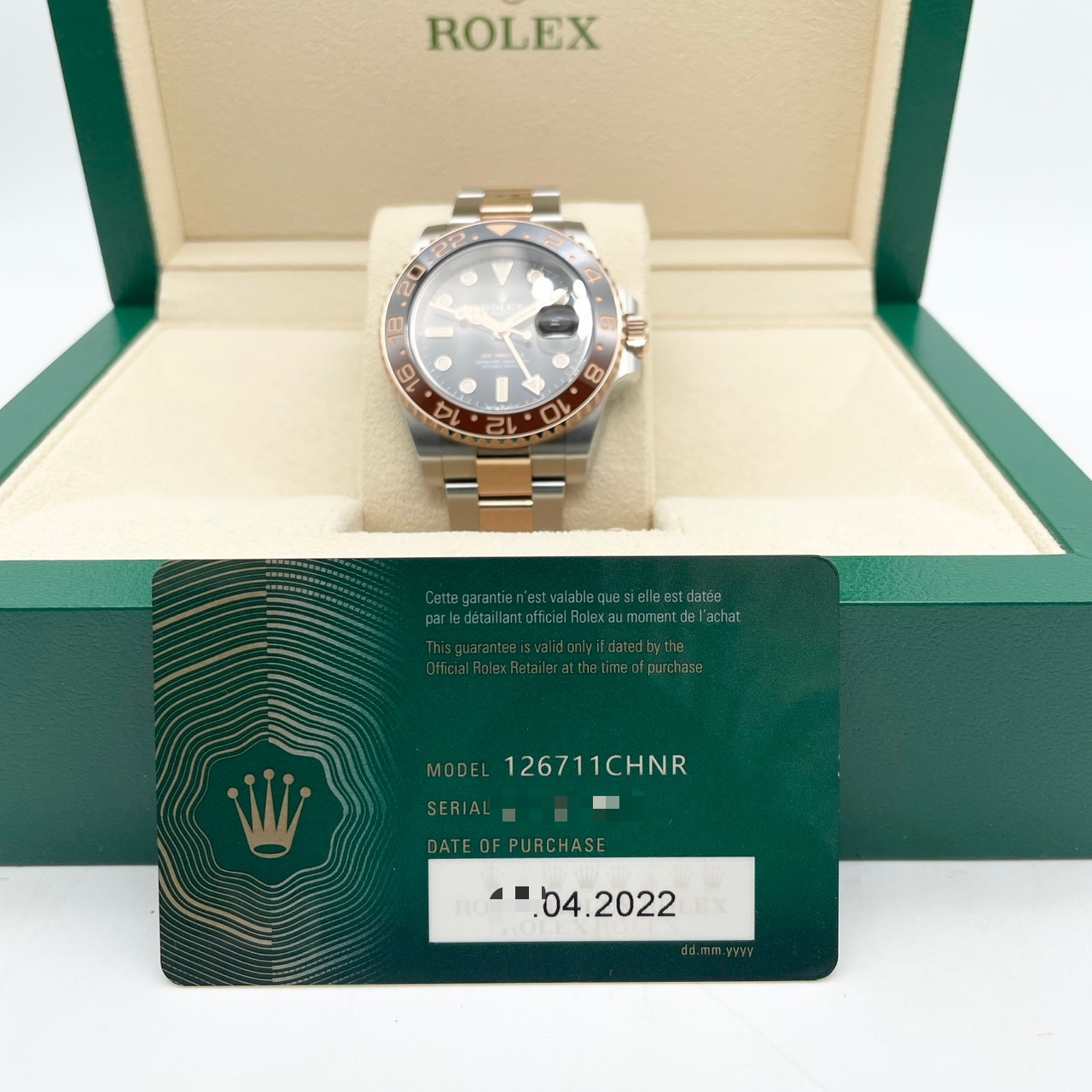 ����å��� GMT�ޥ�����II 126711CHNR �֥�å� 40mm