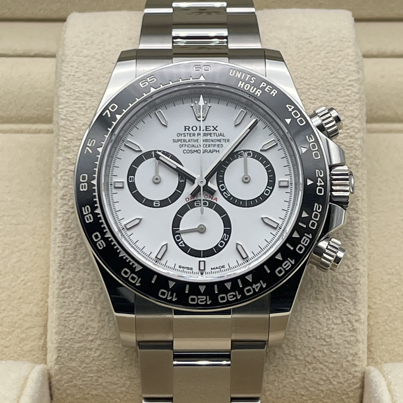 ����å��� �ǥ��ȥ� 126500LN  �ۥ磻�� ���ƥ�쥹�������� �����������֥쥹 40mm