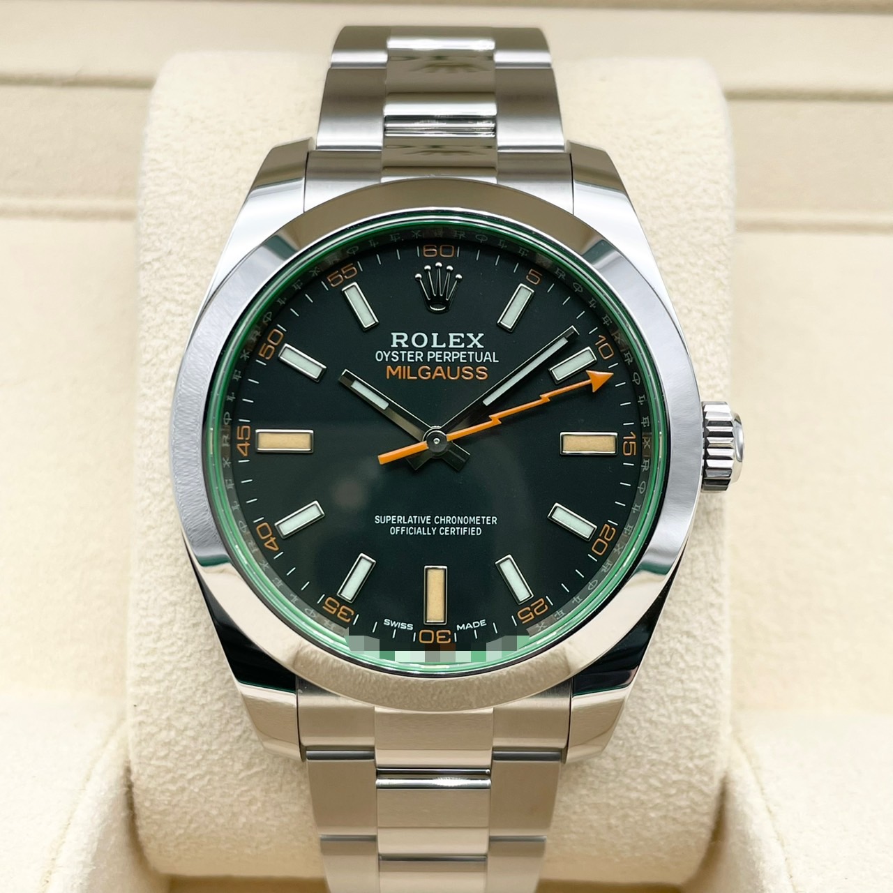 ����å��� �ߥ륬���� 116400GV �֥�å� 40mm �����������֥쥹��å�