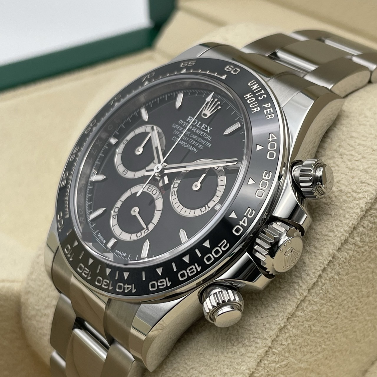 ����å��� �ǥ��ȥ� 126500LN  �֥�å� ���ƥ�쥹�������� �����������֥쥹 40mm